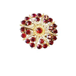 Wonderful Vintage Glass & Paste Dress Clip (A2916)